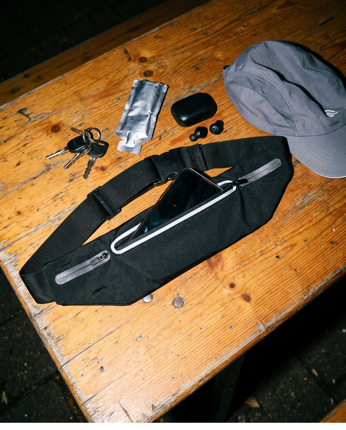 Ceinture à zip + attache