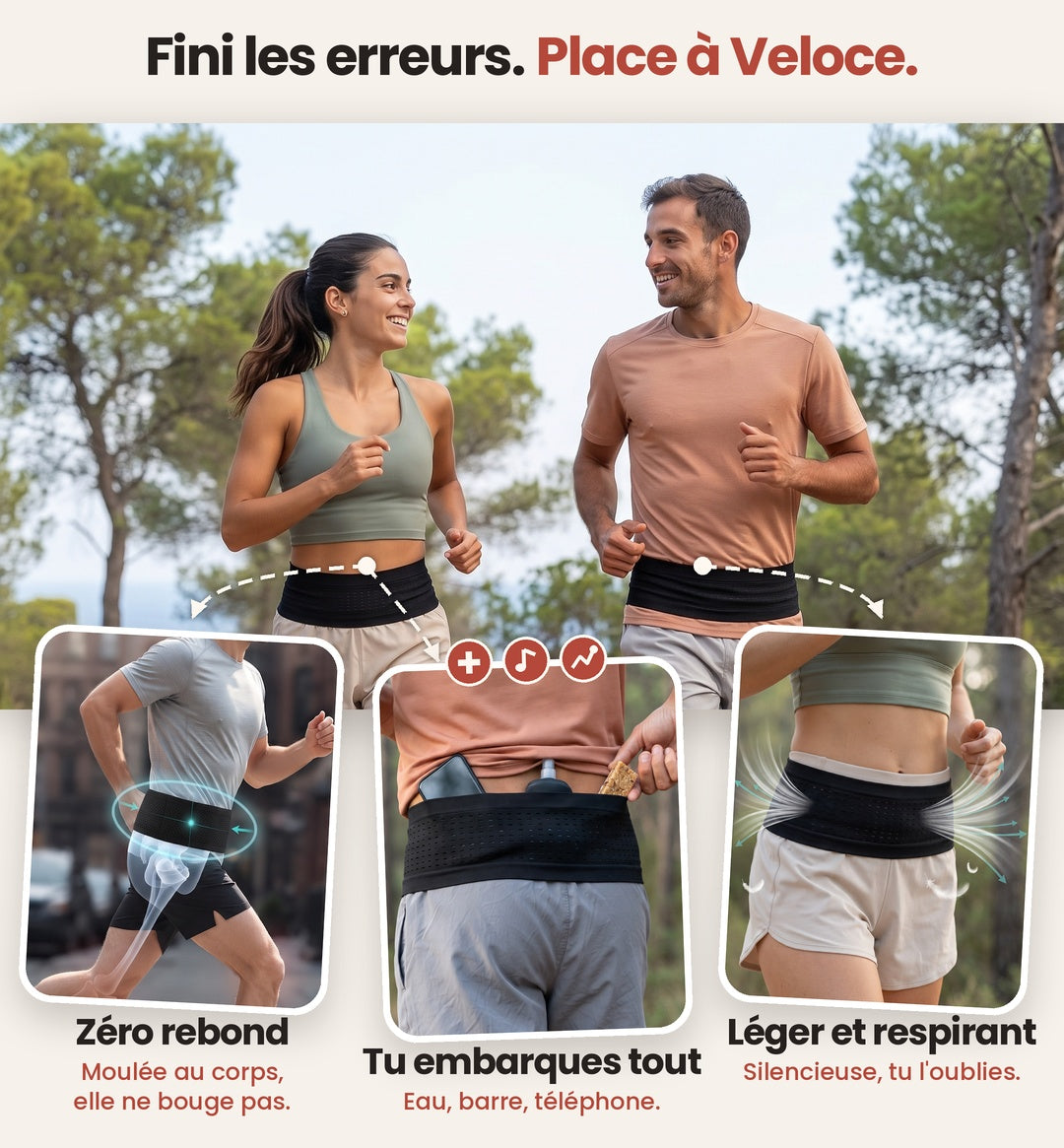 Fini les erreurs, place à Veloce : zéro rebond, tu embarques tout, léger et respirant