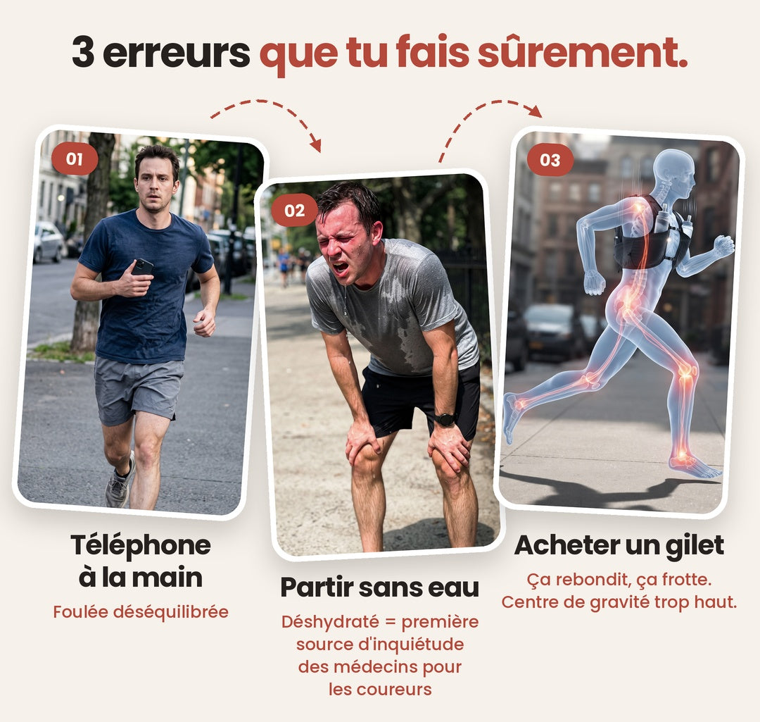 3 erreurs que tu fais sûrement : téléphone à la main, partir sans eau, acheter un gilet
